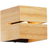 QAZQA Podeželska stenska svetilka hrastov les 9,7 cm - Transfer Groove Cene