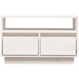 vidaXL TV omarica bela 60x35x37 cm trdna borovina | Shoptok.si