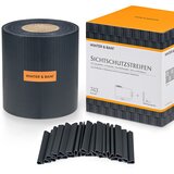Blumfeldt Trakovi za zasenčevanje za ograjo, vrtna ograja, PVC, 450 g/m², 50 × 19 cm, sponke | Shoptok.si