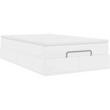  Otomanski okvir kreveta s madraca bijeli 120x190cm umjetna koža | shoptok.hr