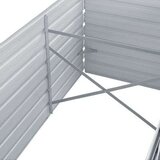  Sadilica od pocinčanog čelika 240 x 80 x 77 cm siva | shoptok.hr