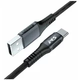 Ms CABLE USB-A 2.0 -USB-C, 5A, 1m, crni