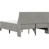  Okvir kreveta s madracem Svijetlo siva 120 x 200 cm Baršun | shoptok.hr