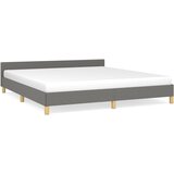The Living Store Posteljni okvir brez vzmetnice temno siv 180x200 cm tkanina - Posteljni Okvir Z Vzglavjem, (21531326) | Shoptok.si