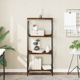 The living store knjižna omara 4-nadstropna dim. hrast 59x35x132 cm inž. les - knjižna omara, (21502945) | Shoptok.si