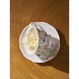 Sinsay Keramička šalica i tanjurić s cvjetnim motivom | shoptok.hr