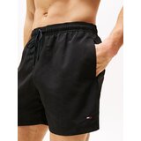 Tommy Hilfiger Underwear Kratke kopalne hlače 'Essential' črna | Shoptok.si