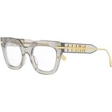 Fendi Fendigraphy Grey Rectangular Eyeglasses - ONE SIZE (50) Cijene