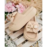 Resti Royalfashion Women's rubber flip-flops with decorative bow Apis | Shoptok.si