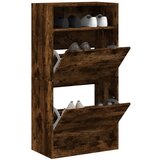 The Living Store Omarica za čevlje dimljeni hrast 60x34x116 cm inženirski les - Omarica Za Čevlje, (21442344) Cene