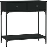  Konzolni stol crni 75 x 34 5 x 75 cm od konstruiranog drva | shoptok.hr