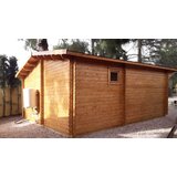 Male kuće Drvena vrtna kućica RAMSI 475 × 475 cm sa šindrom | shoptok.hr