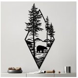 WALLXPERT dekorativni metalni zidni pribor bear black v2 Cene