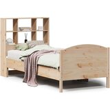 vidaXL Krevet s regalom za knjige bez madraca 100x200 cm borovina | shoptok.hr