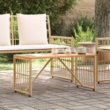  stol Prirodna 80 x 40 x 40 cm Čelik i Poli Ratan | Eponuda.com