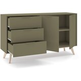 Marckeric Zelena komoda v mat dekorju 140x81x40 cm Campus – | Shoptok.si