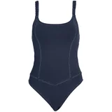 Calvin Klein Swimwear Jednodijelni kupaći kostim crno plava / svijetloplava