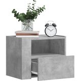  Zidni noćni ormarići 2 kom siva boja betona 45 x 30 x 35 cm | shoptok.hr