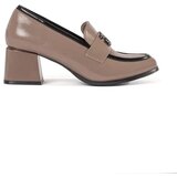 Shelvt Taupe heeled shoes | shoptok.hr