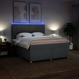  Okvir kreveta s oprugama i madrac svjetlosivi 180x200cm tkanina | shoptok.hr