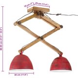  Stropna svjetiljka 25 W pohabano crvena 29 x 18 x 85 cm E27 | shoptok.hr