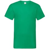 Fruit Of The Loom Zielona koszulka męska Valueweight V-Neck | Shoptok.si