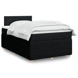 Maison Chic Box spring postelja - Vzmetna postelja z vzmetnico črna 120x190 cm blago SL4940, (21887791) | Shoptok.si