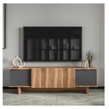 Hanah home TV polica Diana Anthracite Walnut