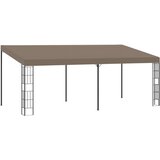 vidaXL Zidna sjenica od tkanine 6 x 3 m smeđe-siva | shoptok.hr