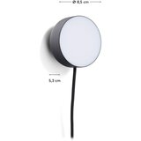 Kave Home Črno kovinsko LED točkovno svetilo ø 8,5 cm Orey – | Shoptok.si