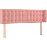  LED uzglavlje ružičasto 147x16x78/88 cm baršunasto | shoptok.hr