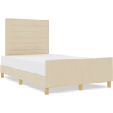  Krem Postelja 160x200 cm Iz Tkanine, (22049349) | Shoptok.si