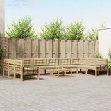  Set vanjskih sofa 11 kom. Bijela i bež | shoptok.hr