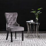 Furnova Jedilni stoli 2 kosa siv žamet, (21928926) | Shoptok.si