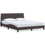 Maison Chic Posteljni okvir - Dvoposteljna postelja - Zakonska postelja brez vzmetnice temno rjav 160x200 cm blago-J4320, (21773439) | Shoptok.si