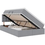  LED krevet za pohranu s madracem Svjetlosiva 120 x 190 cm | shoptok.hr
