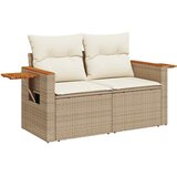  6-dijelni set vrtnih sofa s jastucima bež od poliratana bagrem | shoptok.hr