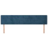  Vzglavje z ušesi temno modro 183x16x78/88 cm žamet, (20952994) | Shoptok.si