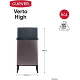 Curver Ružičasta kanta za smeće na dodir od reciklirane plastike 54 l Verto High – | shoptok.hr