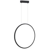  LED luster na sajli SATURNO LED/28W/230V, prečnik 50 cm, IP44, crna | Eponuda.com