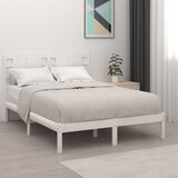 Furnova Posteljni okvir bel iz trdnega lesa 120x190 cm, (21937218) Cene