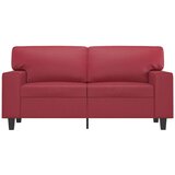  Dvosjed od tkanine crvena boja vina 120 cm od umjetne kože | shoptok.hr