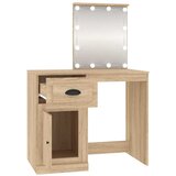  Toaletni stolić LED boja hrasta 90x50x132,5cm konstruirano drvo | shoptok.hr