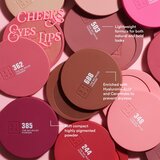 3INA The No-Rules Powder višenamjenska šminka za oči, usne i lice nijansa 244 - Classic red, shimmer 8 g | shoptok.hr