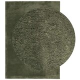 vidaXL Preproga s kratkimi vlakni mehka pralna gozdno zelena 240x340cm | Shoptok.si