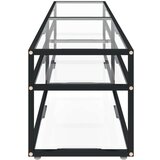 vidaXL TV omarica prozorna 180x40x40,5 cm kaljeno steklo | Shoptok.si