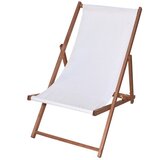 Vrtni ležalniki in počivalniki Ležalnik Bahama – lesen, obarvan – BELI | Shoptok.si