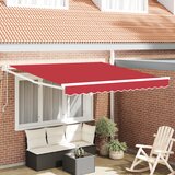 vidaXL automatska uvlačiva tenda crvena 350x250 cm, zamjena tkanine za tendu 3.5x2.5 m crvena Cijene