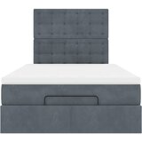  Okvir kreveta s madracima tamnosivi 120x200 cm baršunasti | shoptok.hr