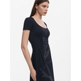 Desigual Haljina crna / bijela | shoptok.hr